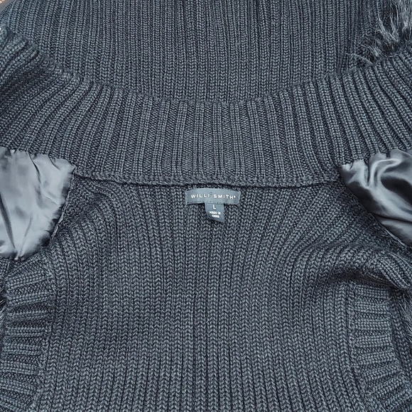 Willi Smith Black Faux Fur Vest, sz L - Picture 8 of 10